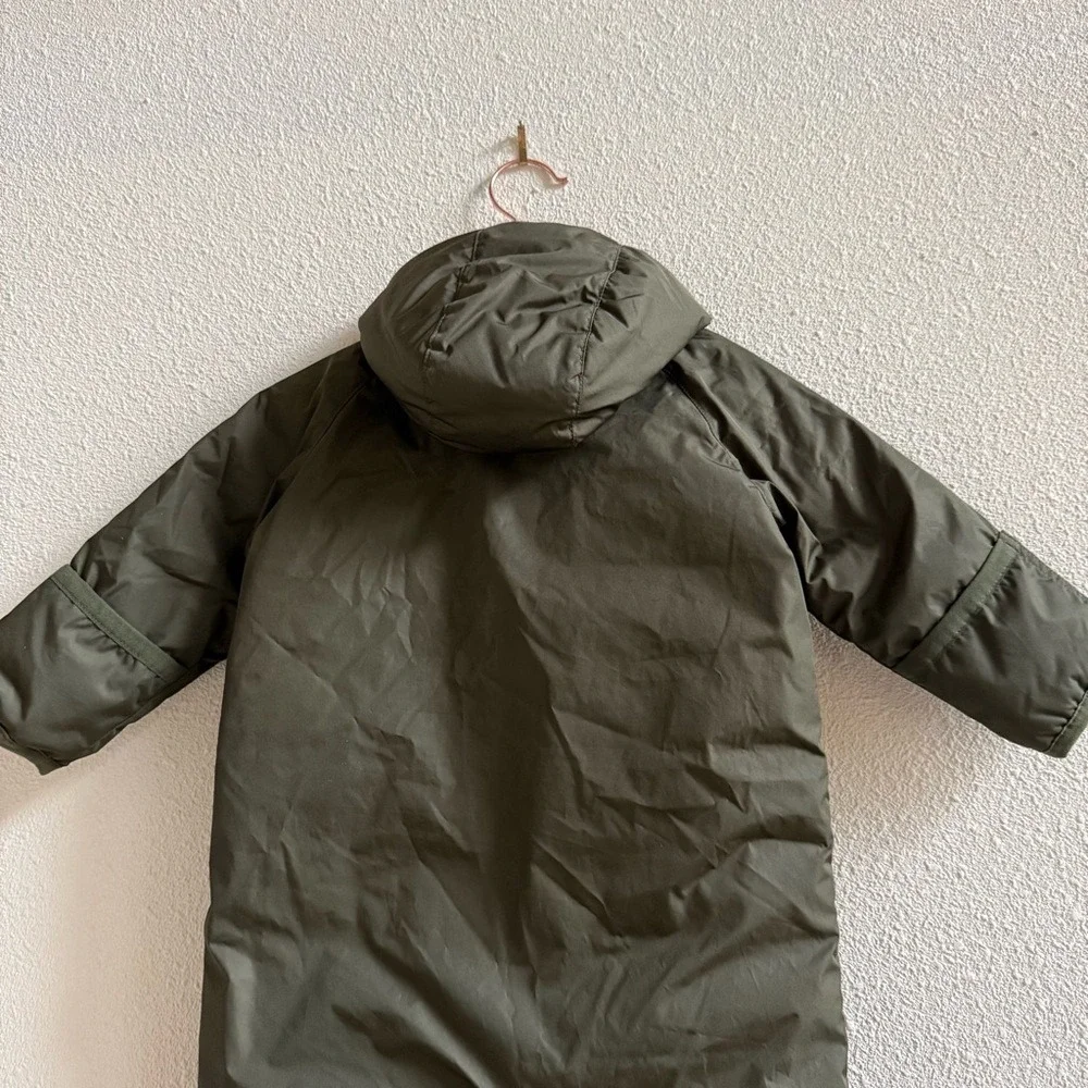 Ralph Lauren Olive Hooded Puffer Unisex Bunting Snowsuit Size 6mos